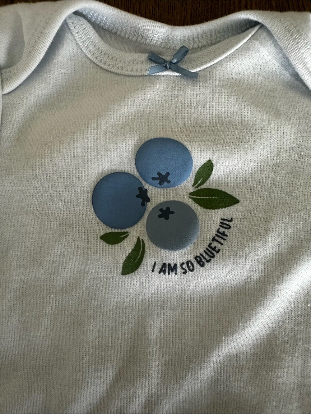 Baby Blue Berry Graphic One-Piece Bodysuit